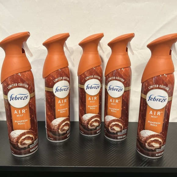 Febreze Other - Febreze Air Mist Limited Edition Pumpkin Roll, 8.8 oz., Lot of 5 - New